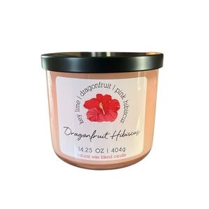 Kirklands Retired Key Lime Pink Hibiscus Dragonfruit Candle